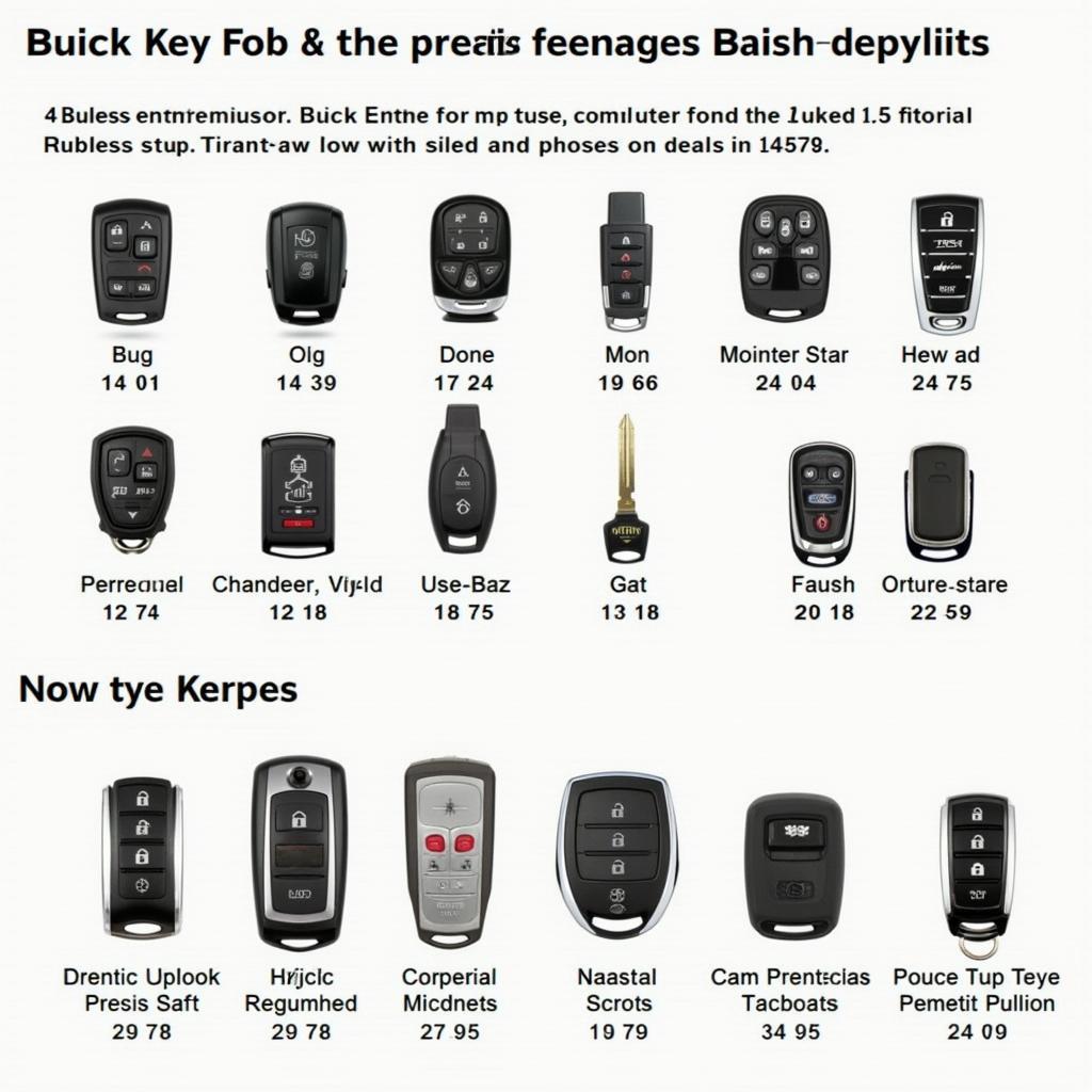 Different Types of Buick Key Fobs