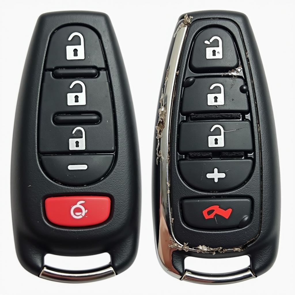 Damaged C240 Mercedes Key Fob