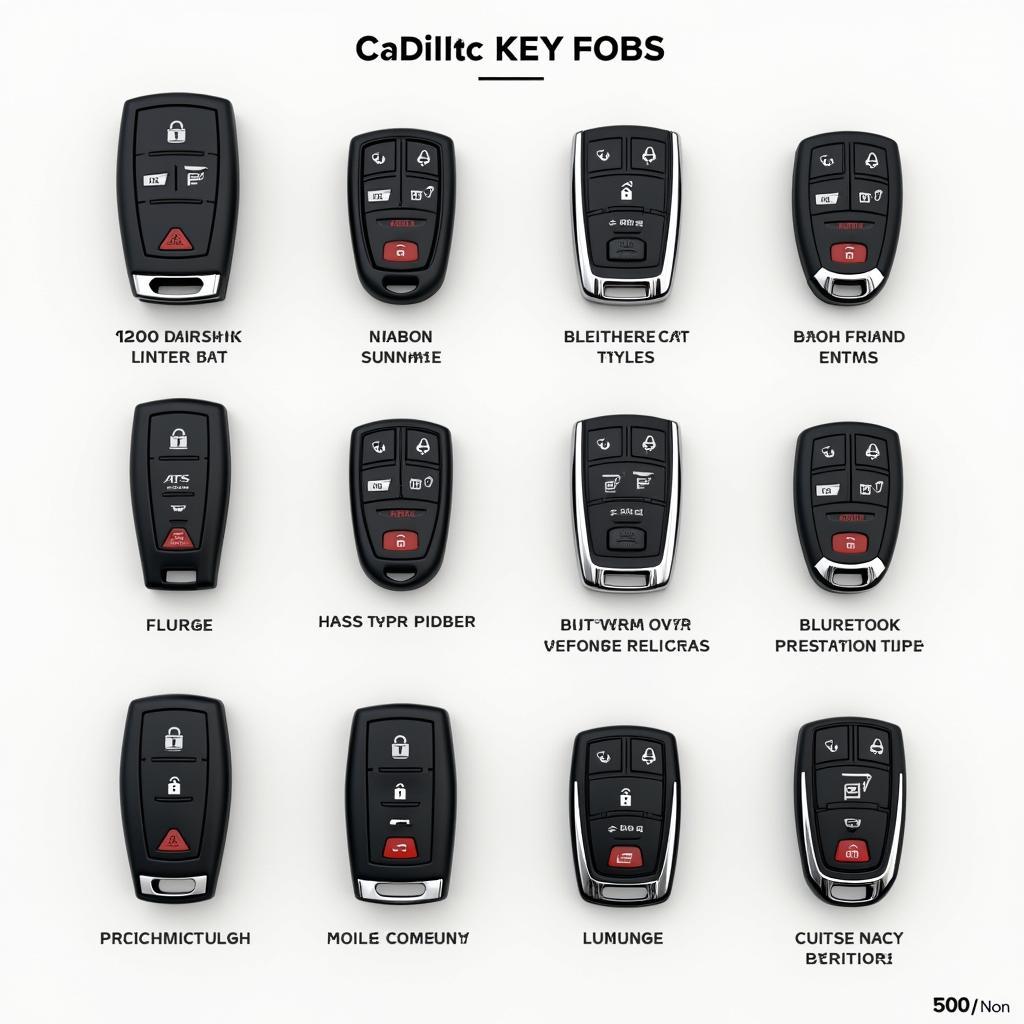 Different Types of Cadillac ATS Key Fobs