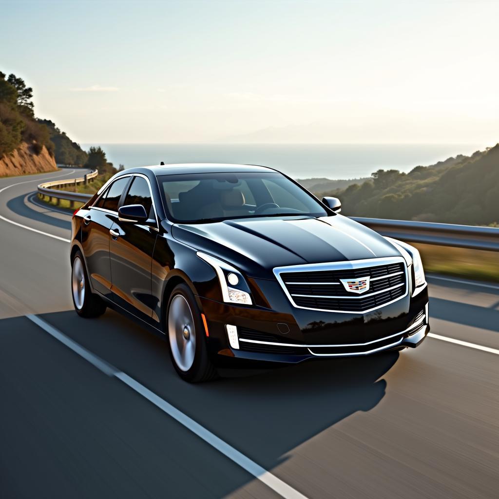 Cadillac ATS Driving on Open Road