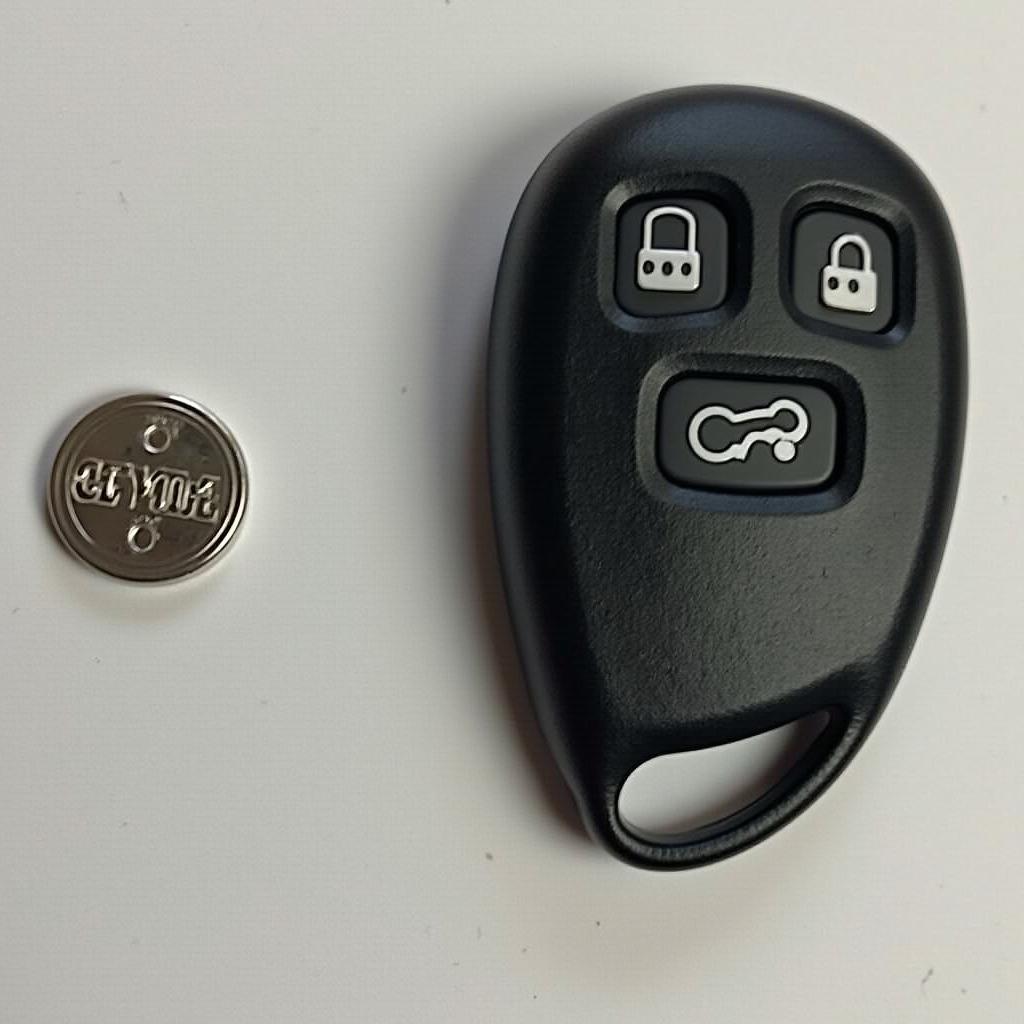 The correct battery type for a Cadillac CTS key fob