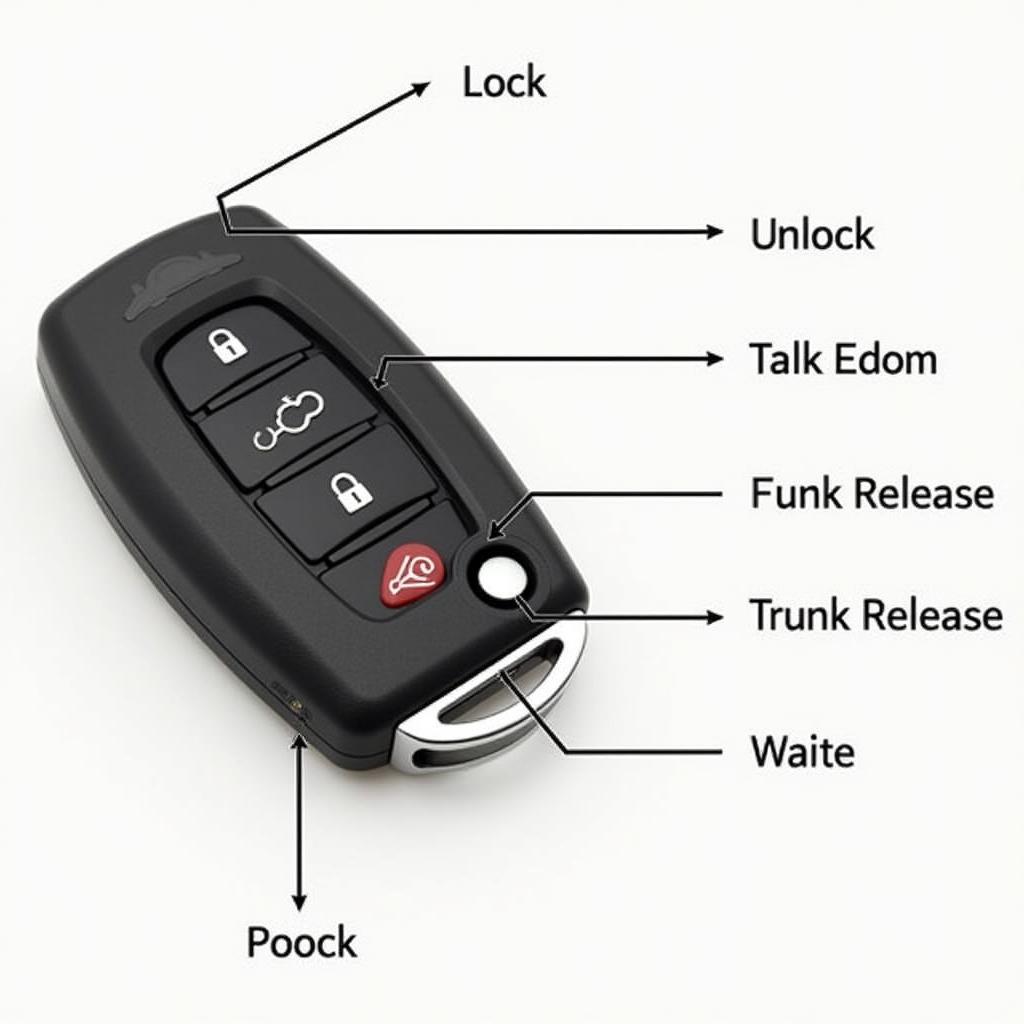 Cadillac CTS Key Fob Buttons