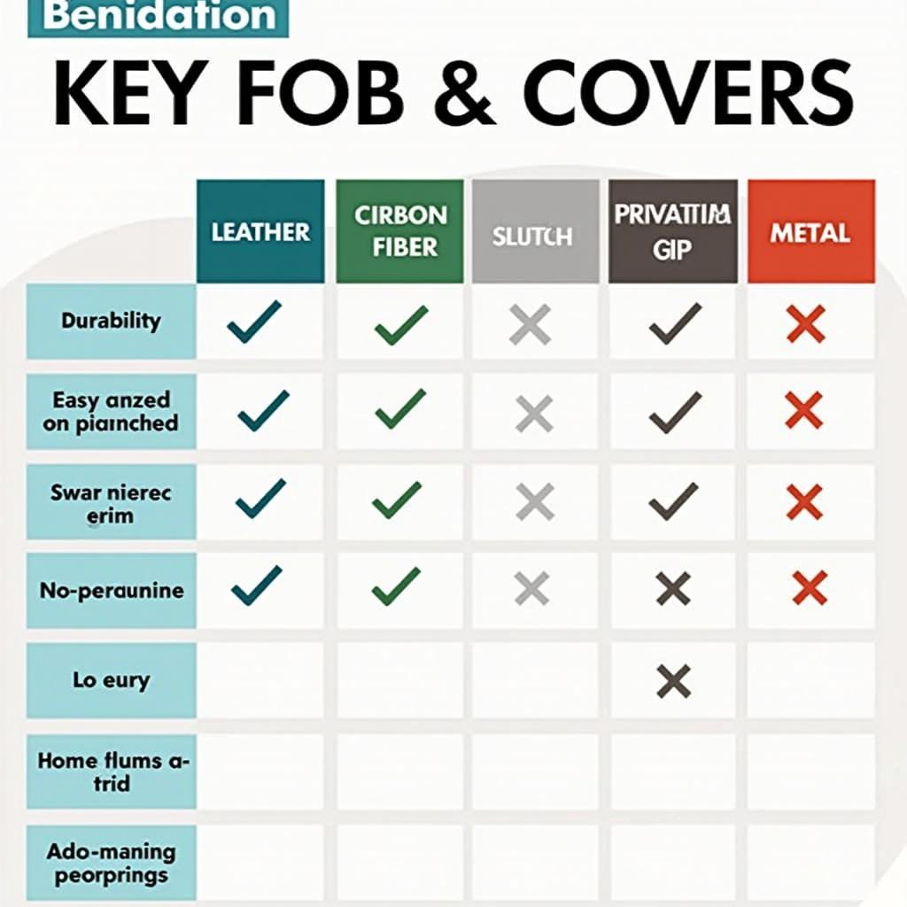 Cadillac CTS Key Fob Cover Materials Comparison