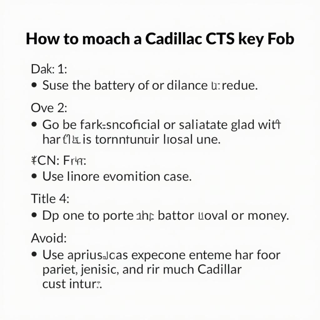 Maintaining Your Cadillac CTS Key Fob: Battery Replacement, Protective Case, and Avoiding Extreme Temperatures