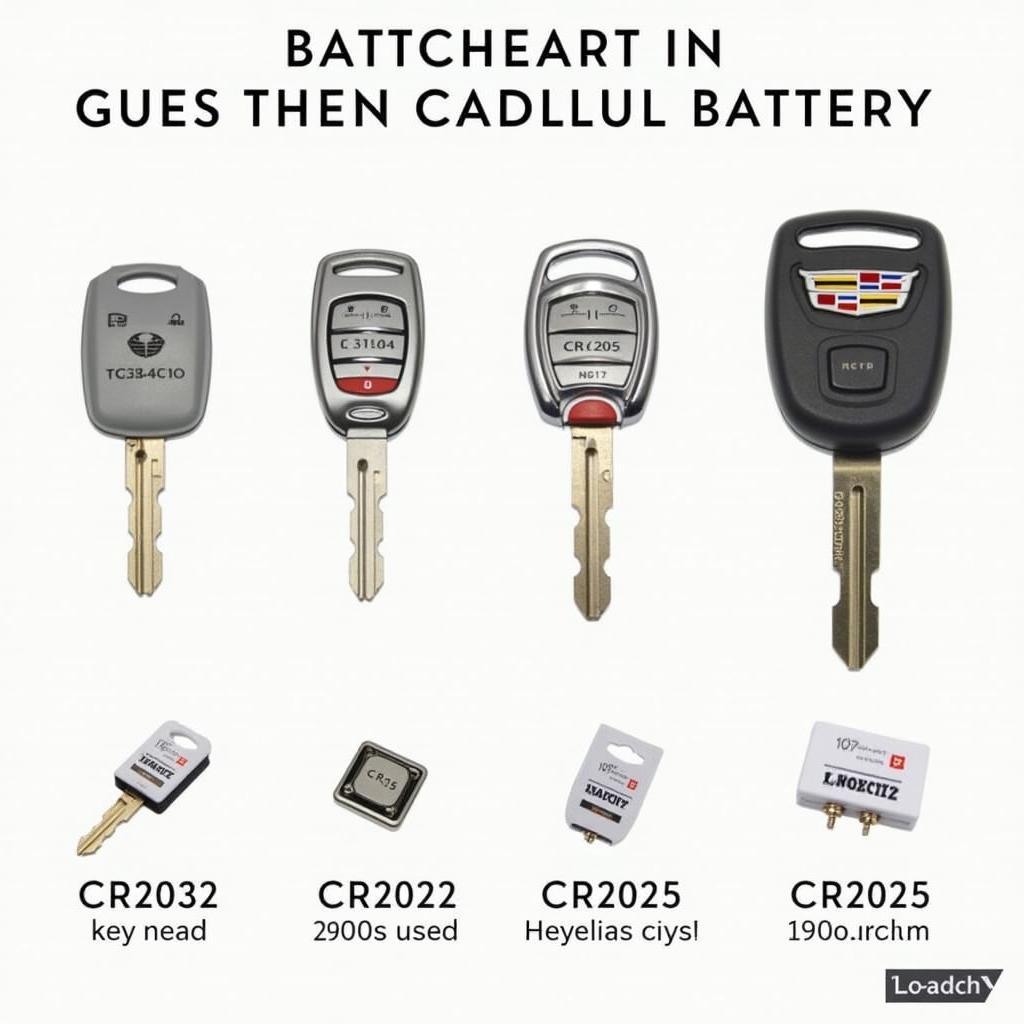 Different Types of Cadillac Key Fob Batteries