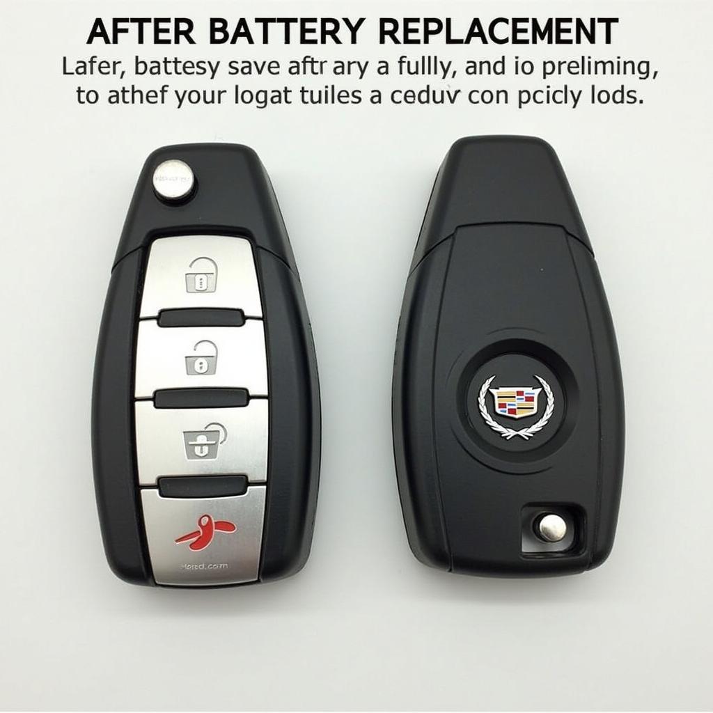 Cadillac Key Fob Fully Assembled