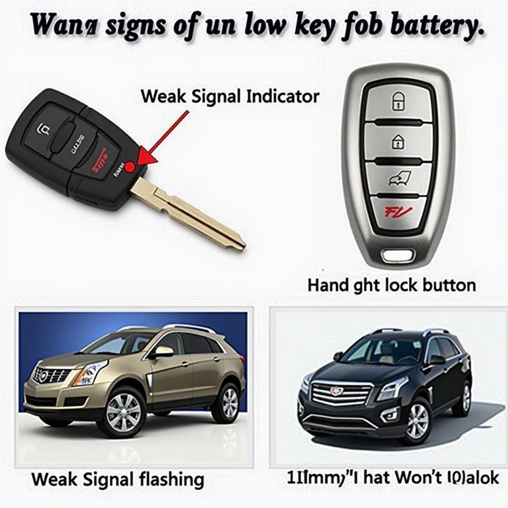 Cadillac Key Fob Low Battery Signs