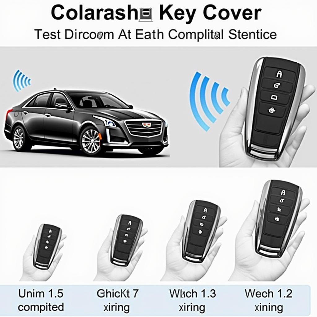 Testing signal strength with different key fob covers