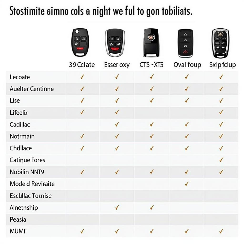 Different Cadillac Key Fob Types and Their Corresponding Batteries