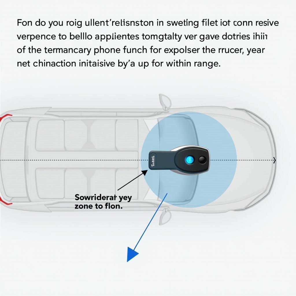 Diagram explaining how the Cadillac passive entry system works