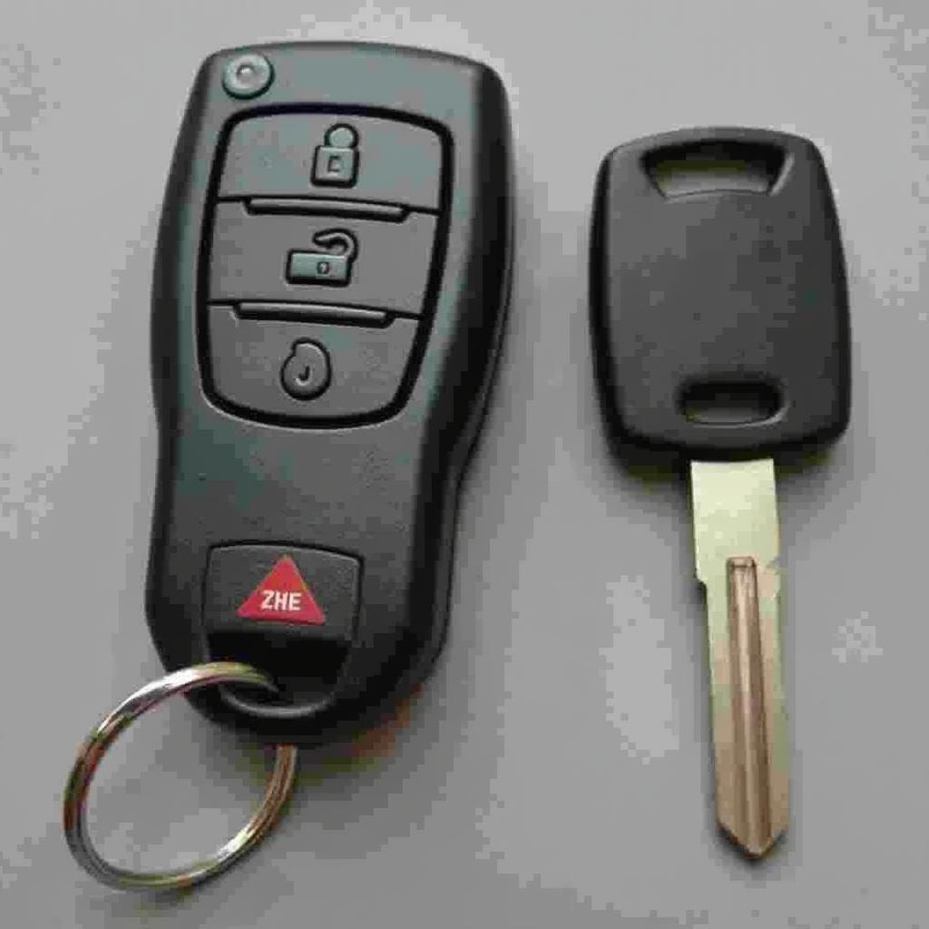 Cadillac SRX Key Fob and Key