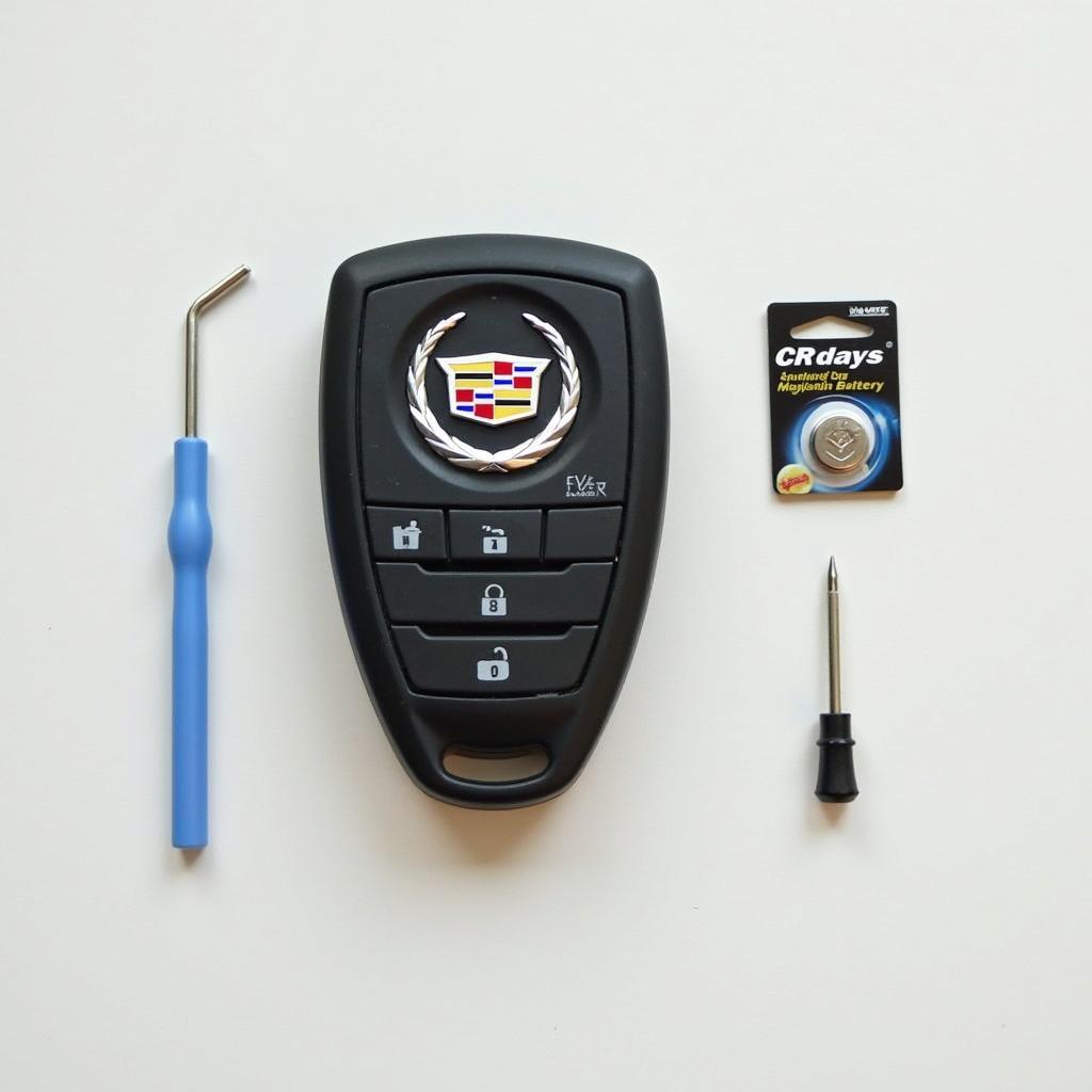 Cadillac SRX Key Fob and Battery Replacement Tools