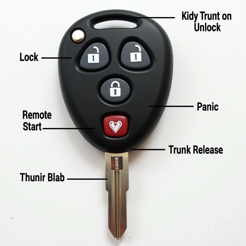 Cadillac SRX Key Fob Functions