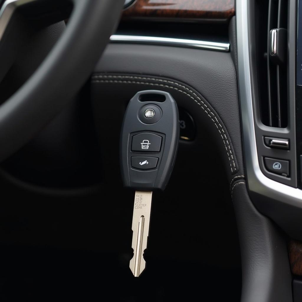 Cadillac SRX Key Fob in Ignition