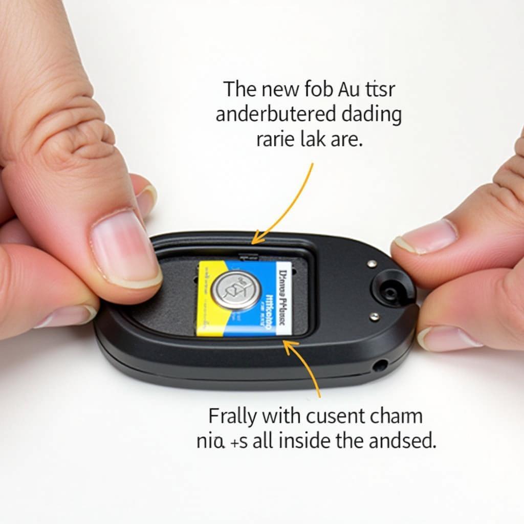 Installing a new CR2032 battery in a 2011 Cadillac STS key fob