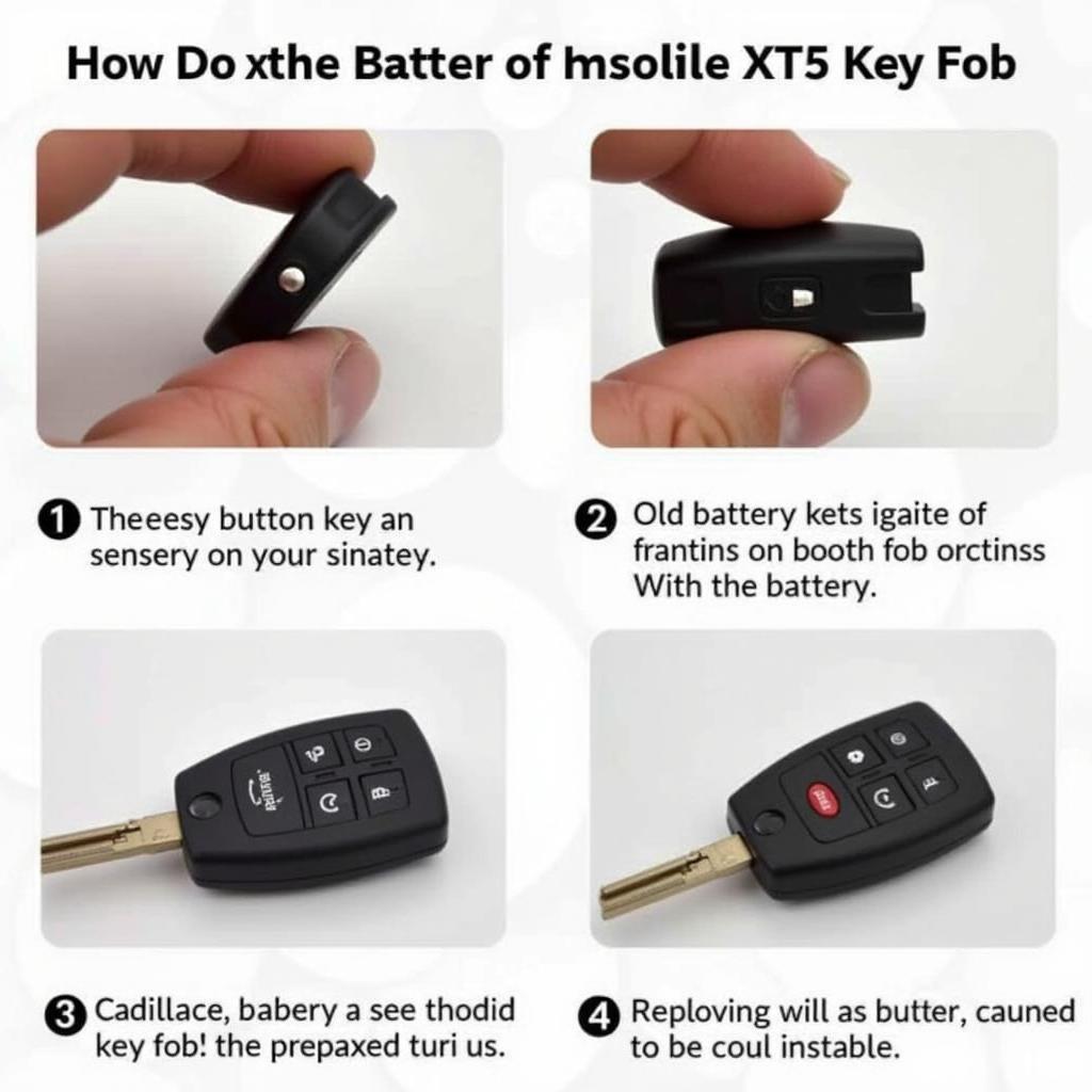 Cadillac XT5 Key Fob Battery Replacement Steps