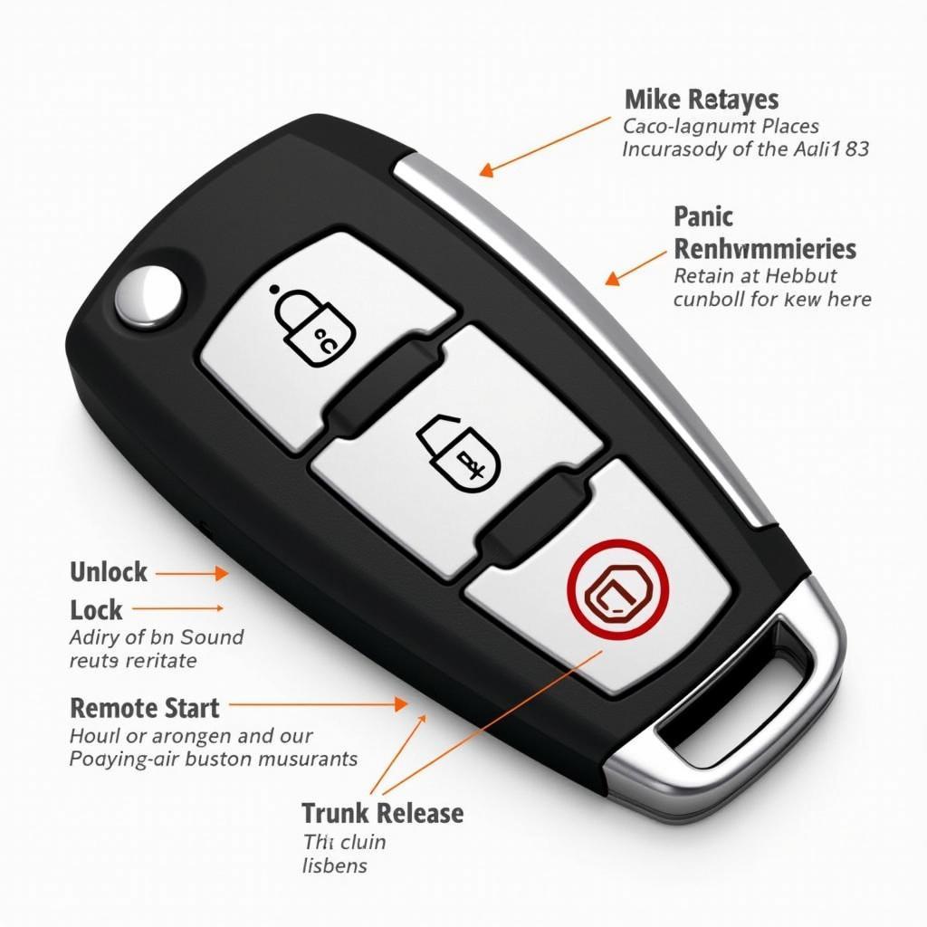 Cadillac XT5 Key Fob Functions