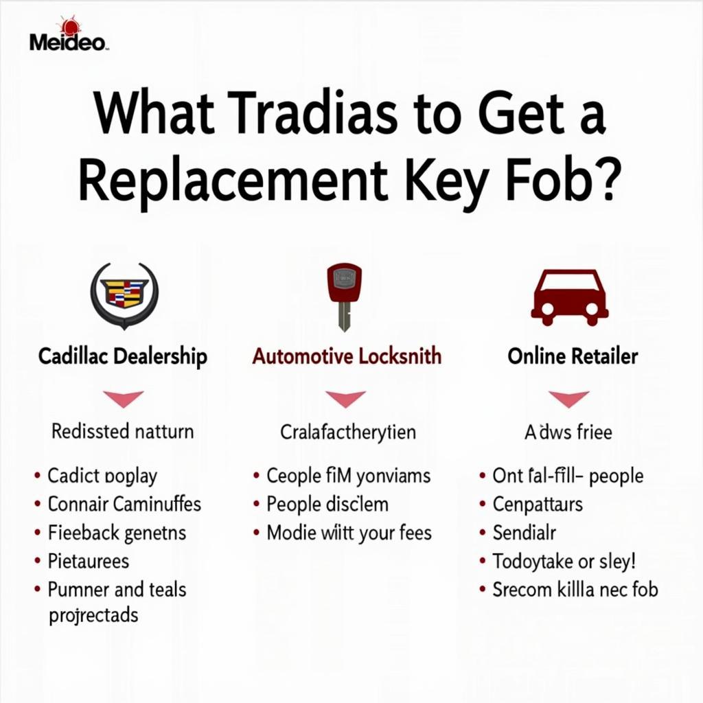 Options for 2013 Cadillac XTS Key Fob Replacement