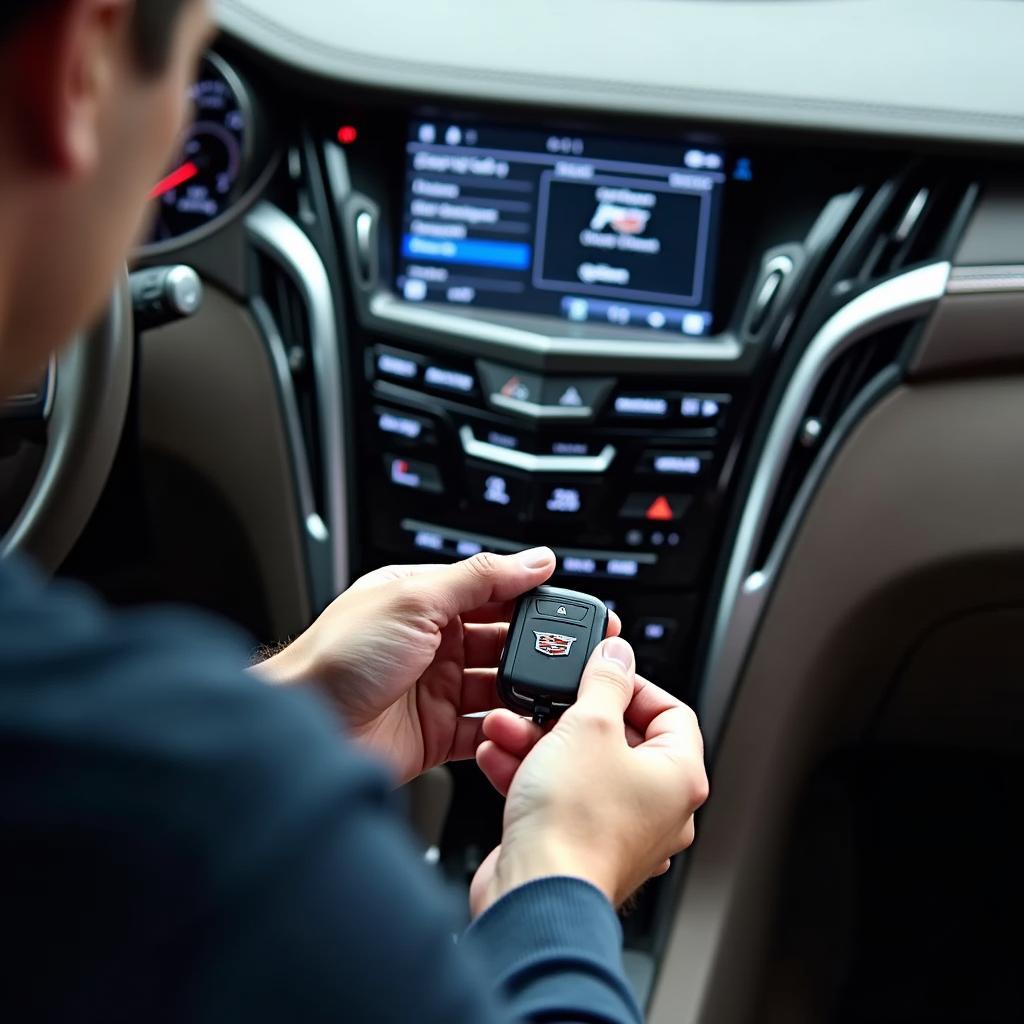 Programming a Cadillac XTS Key Fob with Diagnostic Equipment