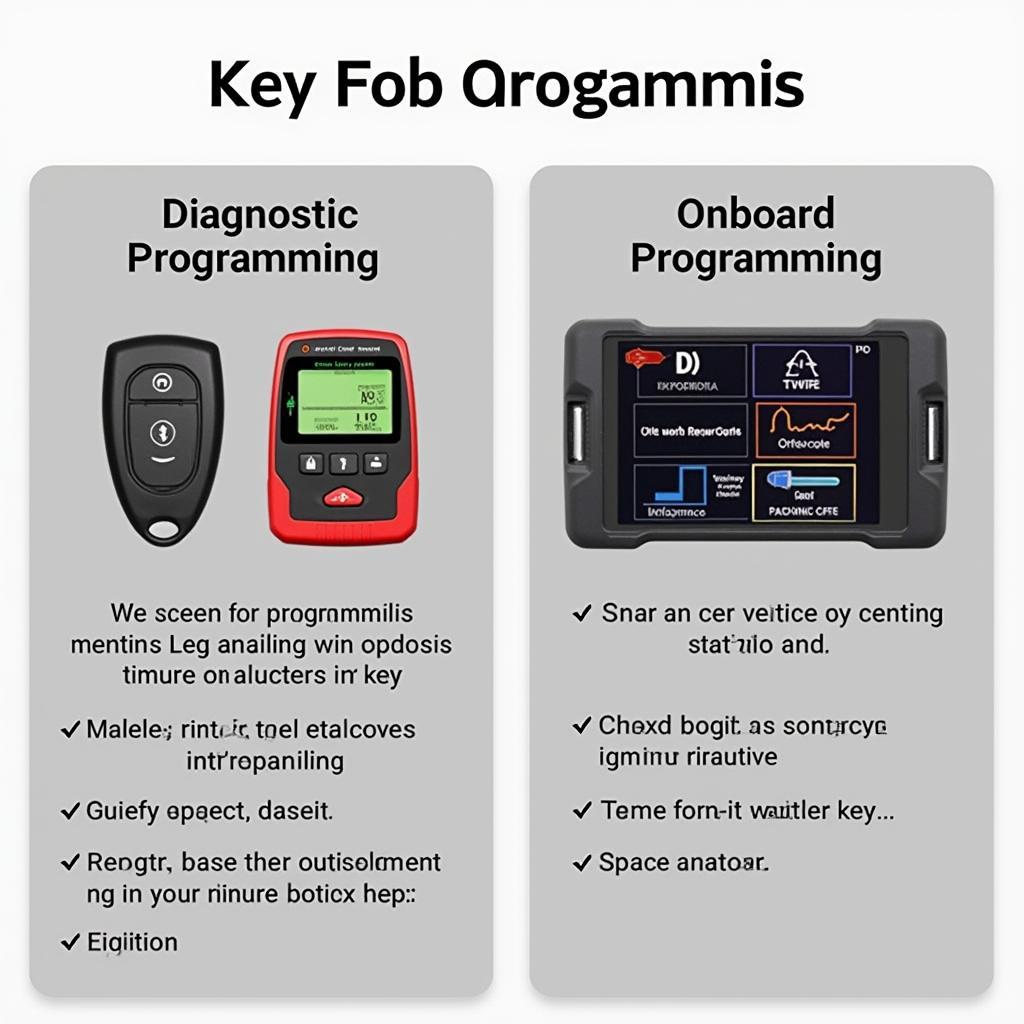 Different methods for programming a Cadillac XTS key fob