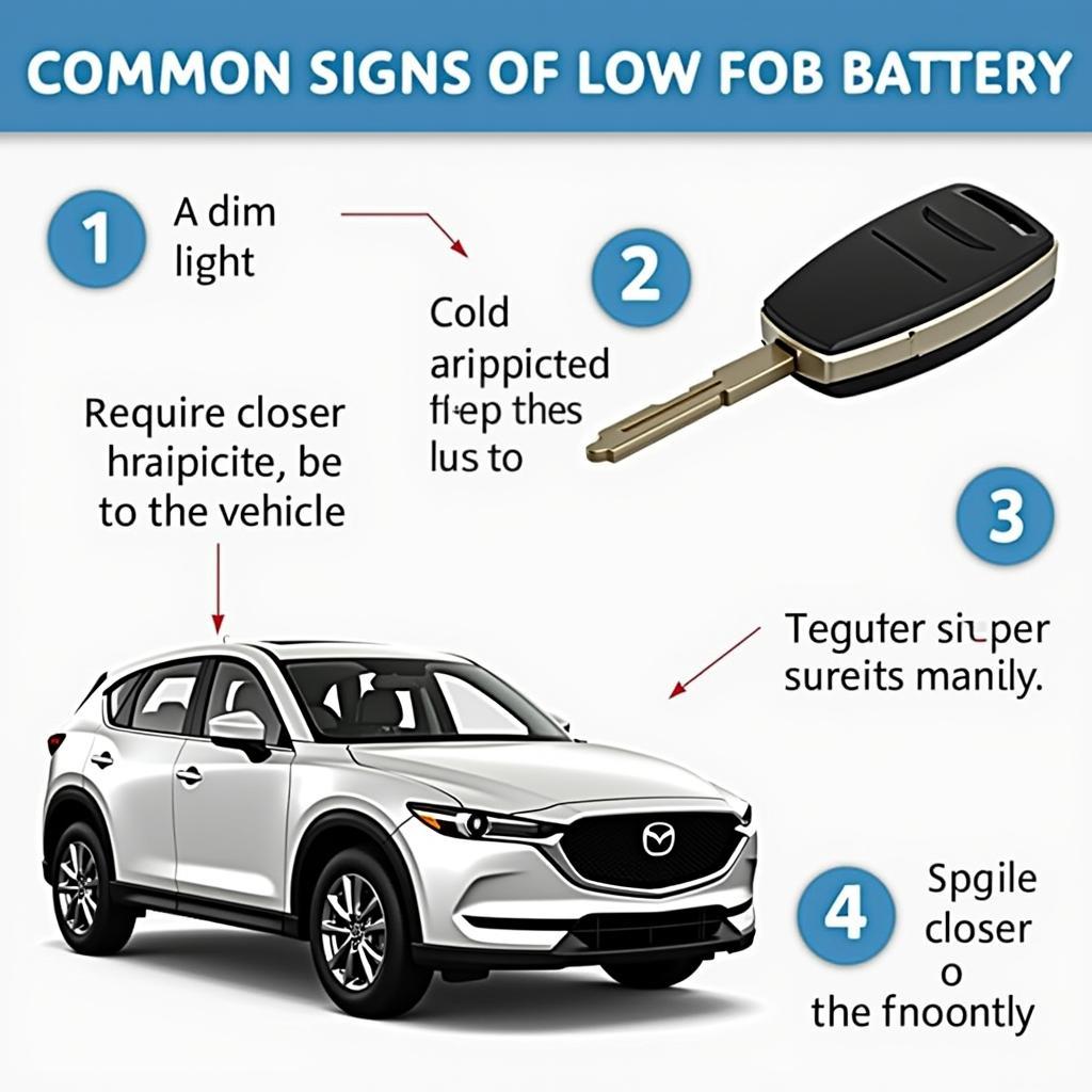 Mazda CX-5 Key Fob Low Battery Signs