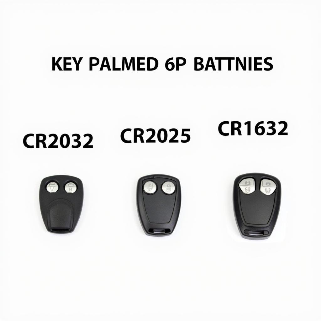 Key Fob Battery Types: CR2032, CR2025, CR1632