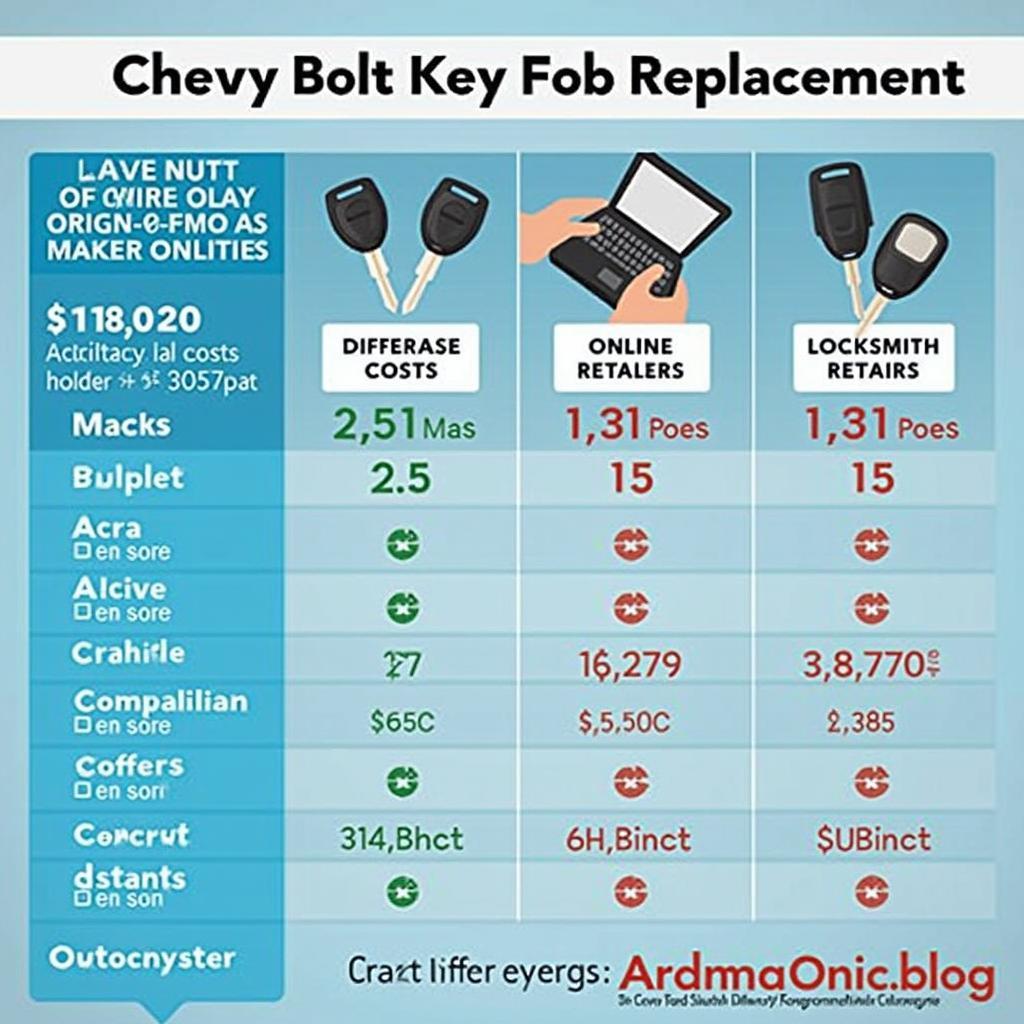 Chevy Bolt Key Fob Replacement Cost