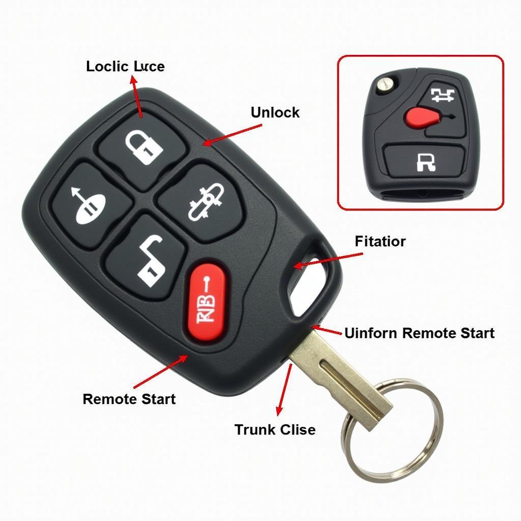 Chevy Key Fob Button Layout