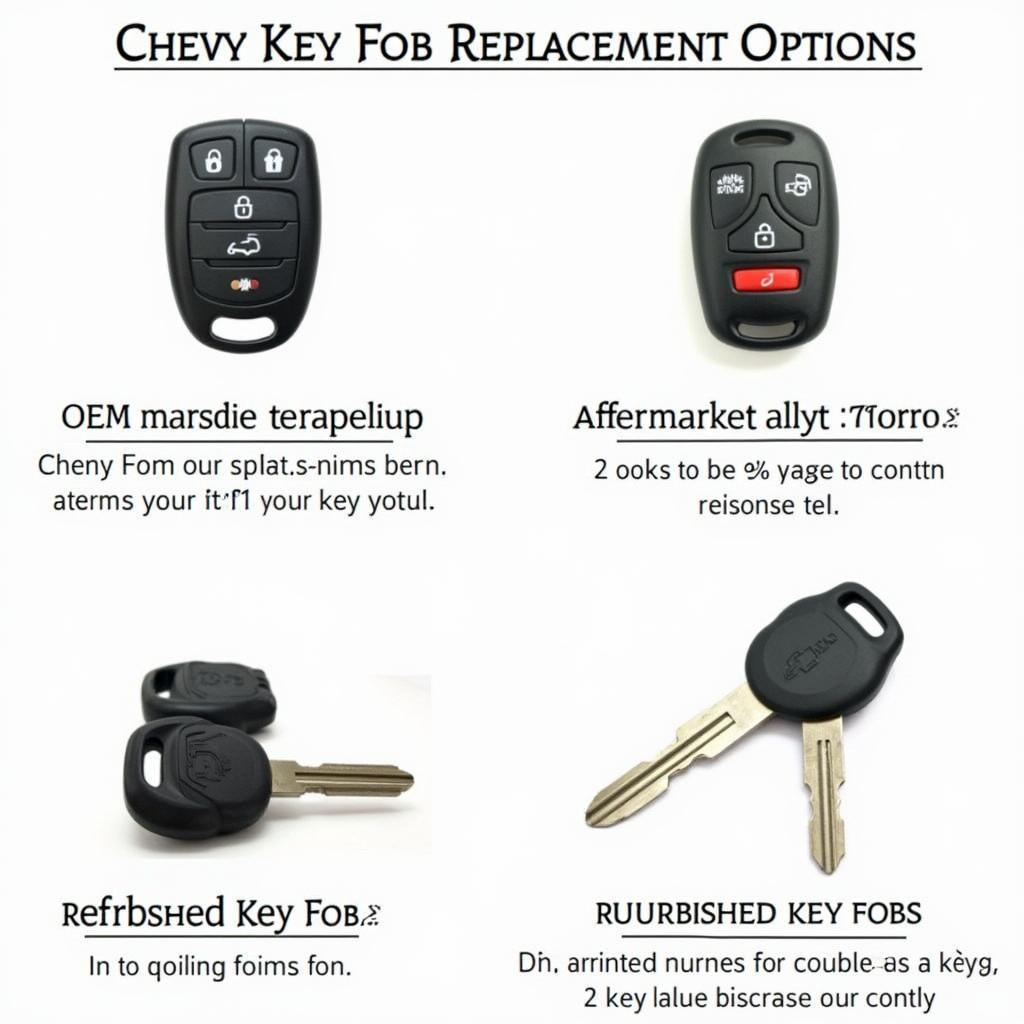 Chevy Key Fob Replacement Options