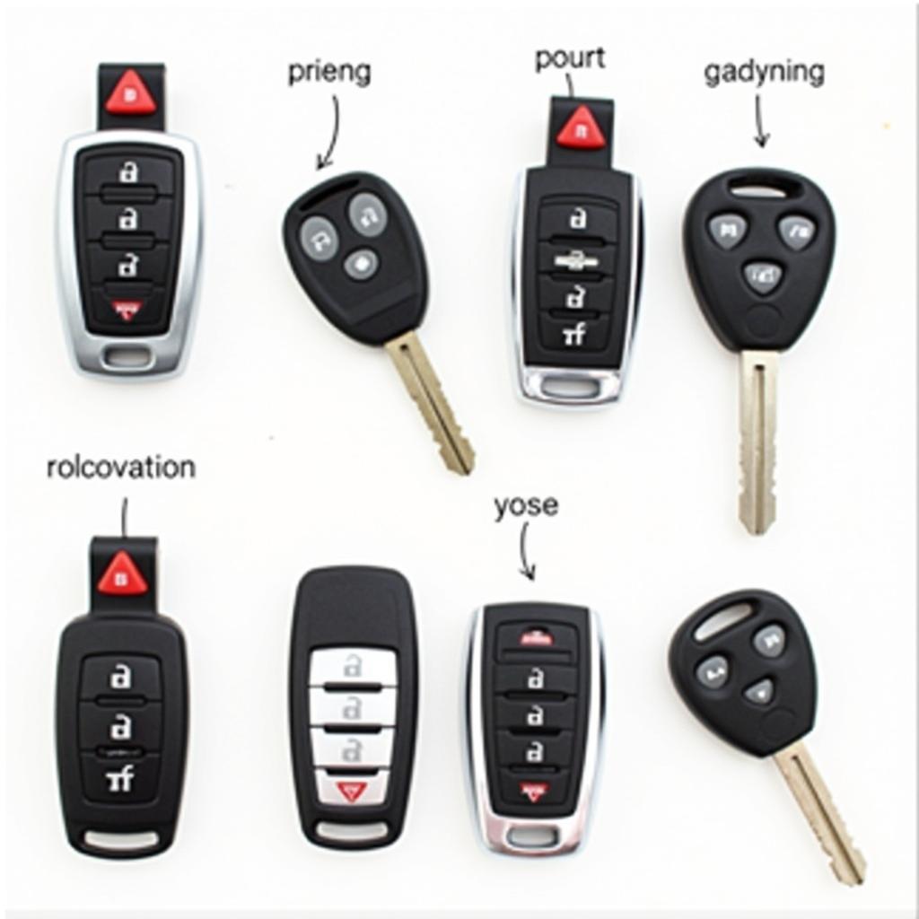 Different Chevy Trax Key Fob Types