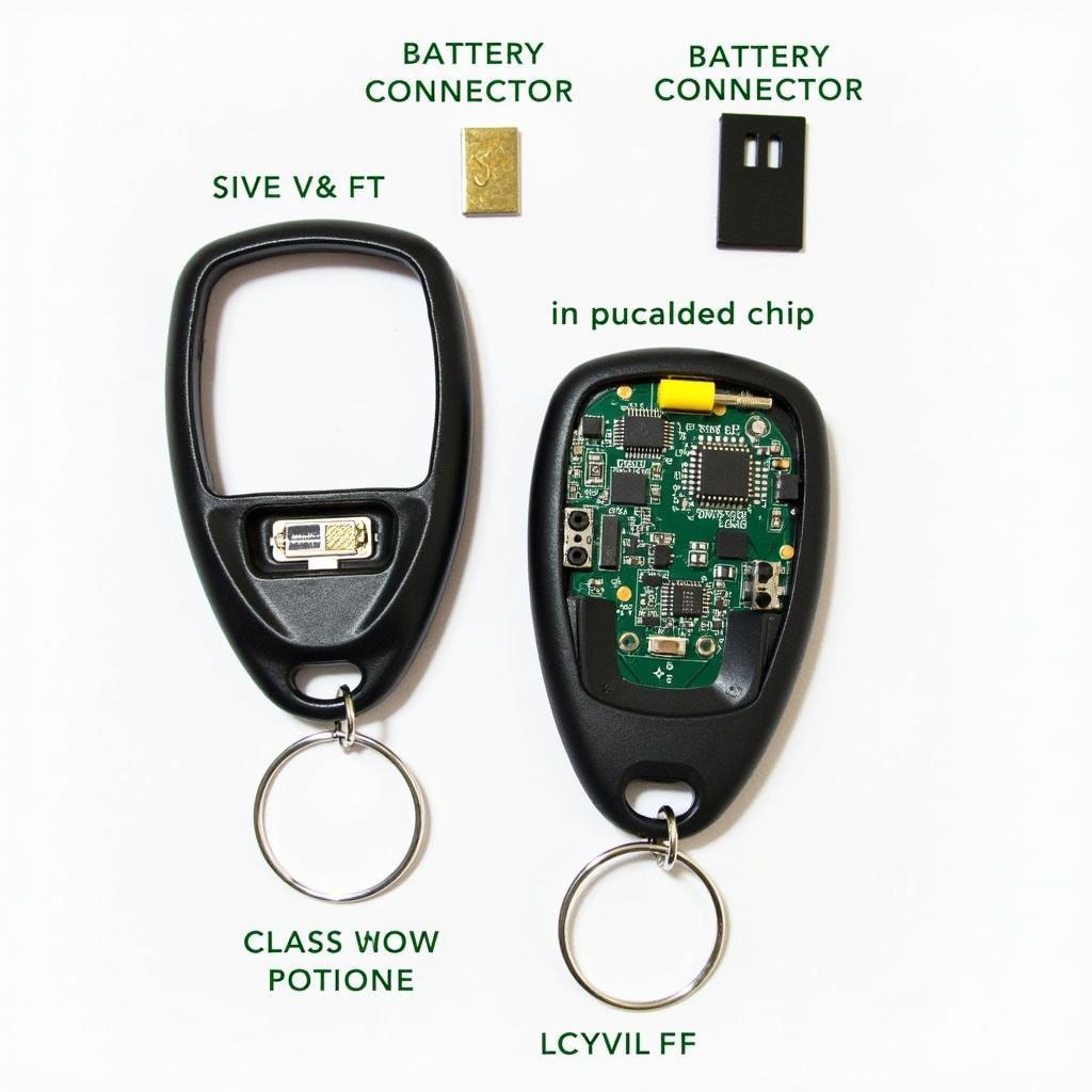 Chevy Volt Key Fob Internal Components