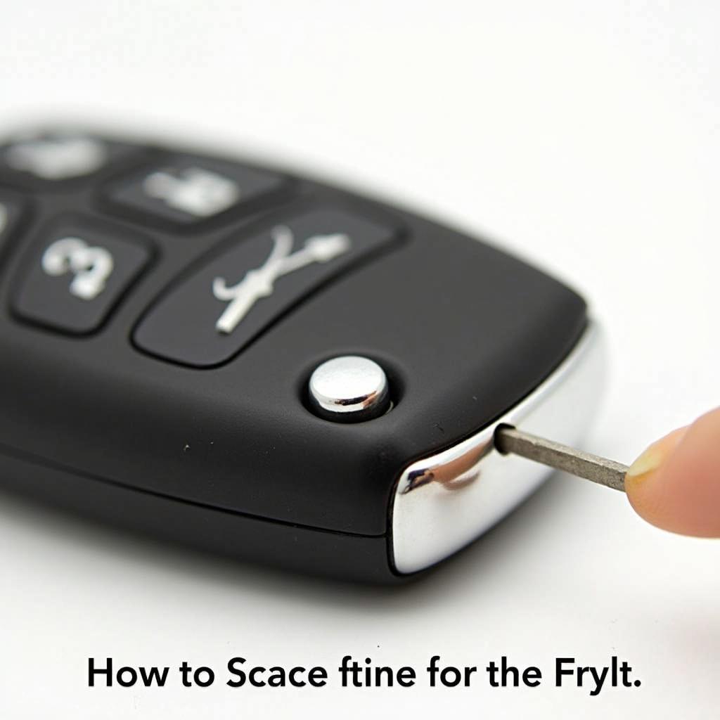 Chrysler 200 Key Fob Release Button Location