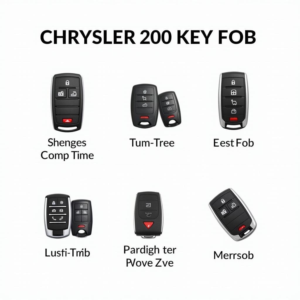 Different Types of Chrysler 200 Key Fobs