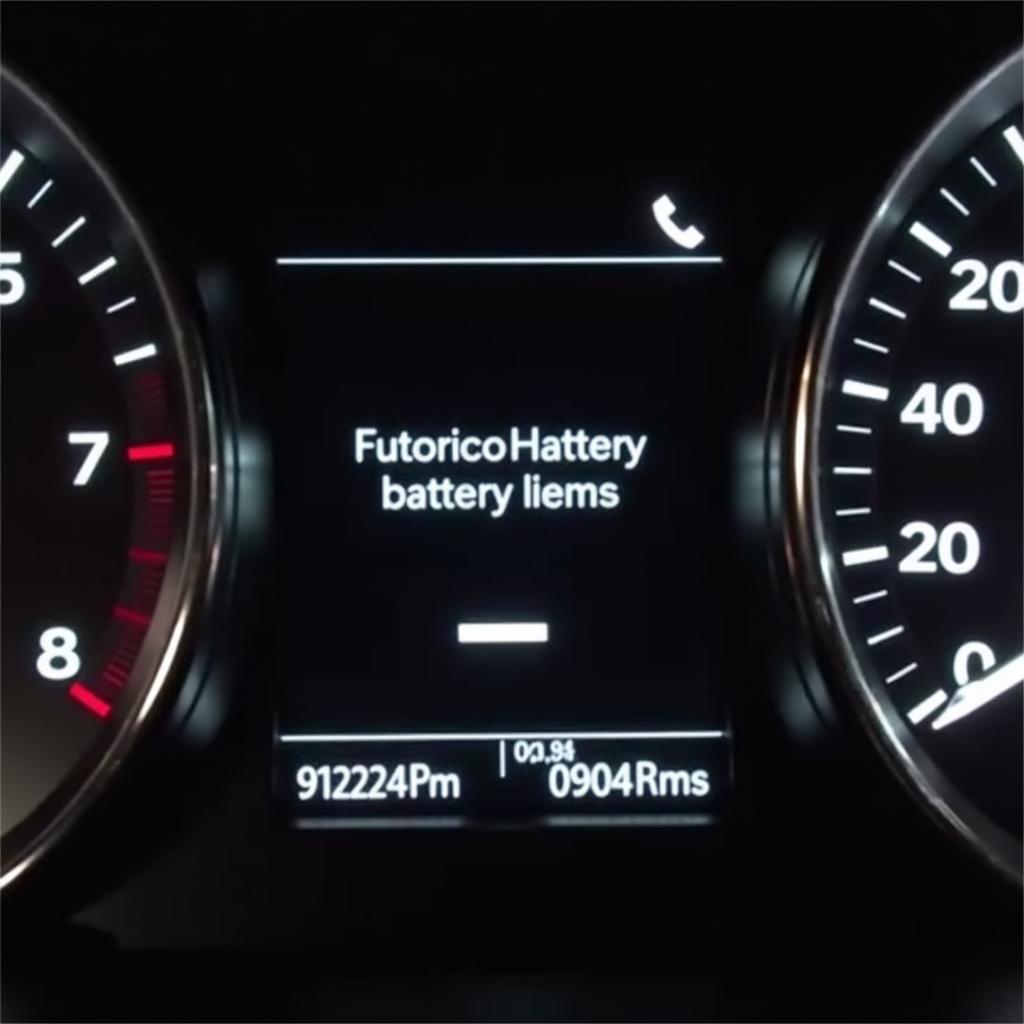 Chrysler 300 Key Fob Low Battery Warning on Dashboard