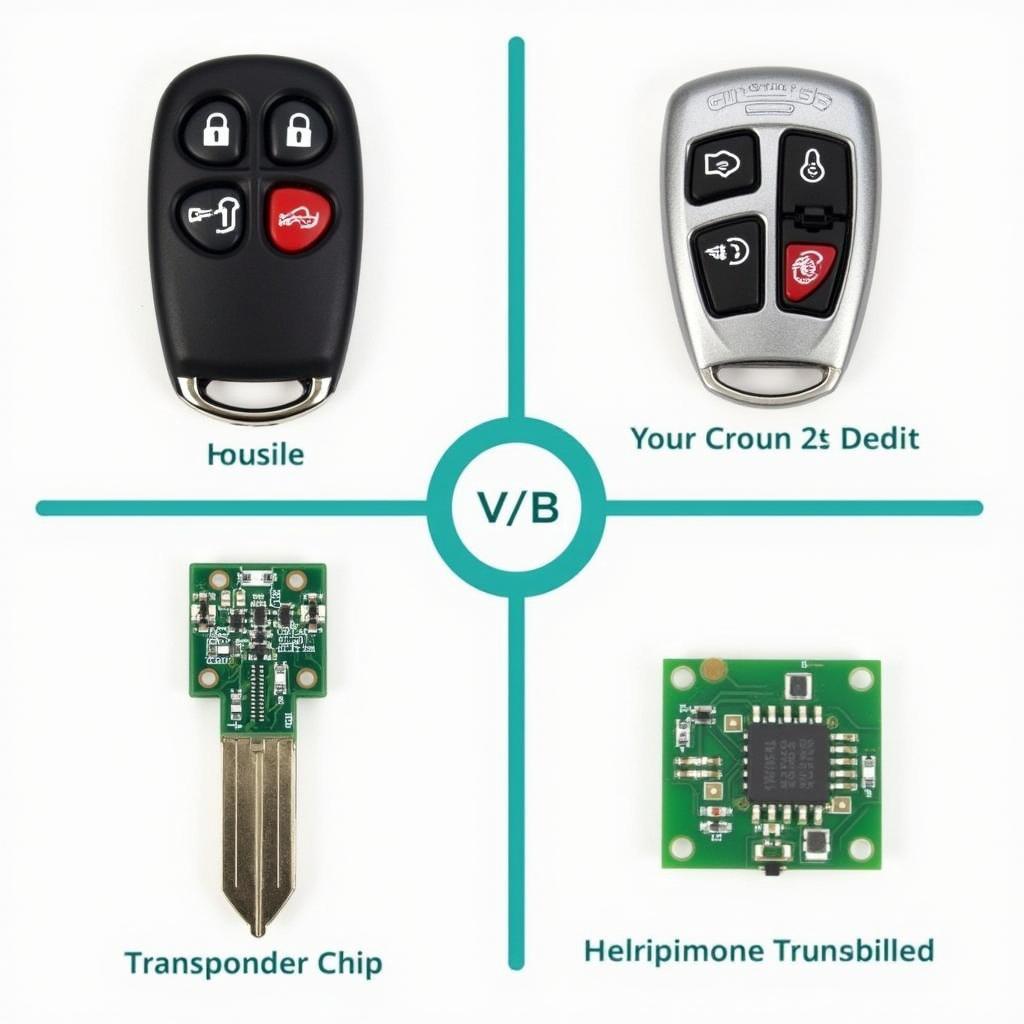 Chrysler 300C 2005 Key Fob Replacement Parts