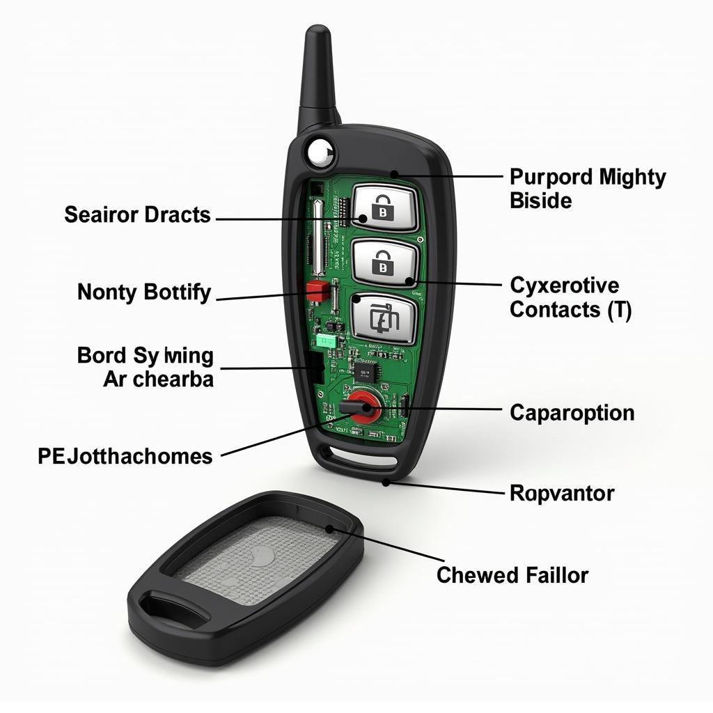 Chrysler Key Fob Internal Components