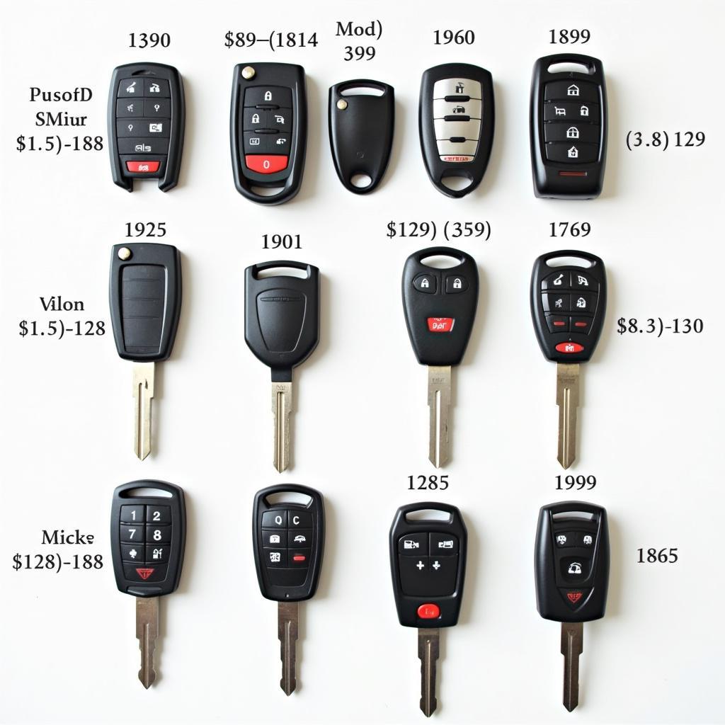 Different Chrysler Key Fob Types