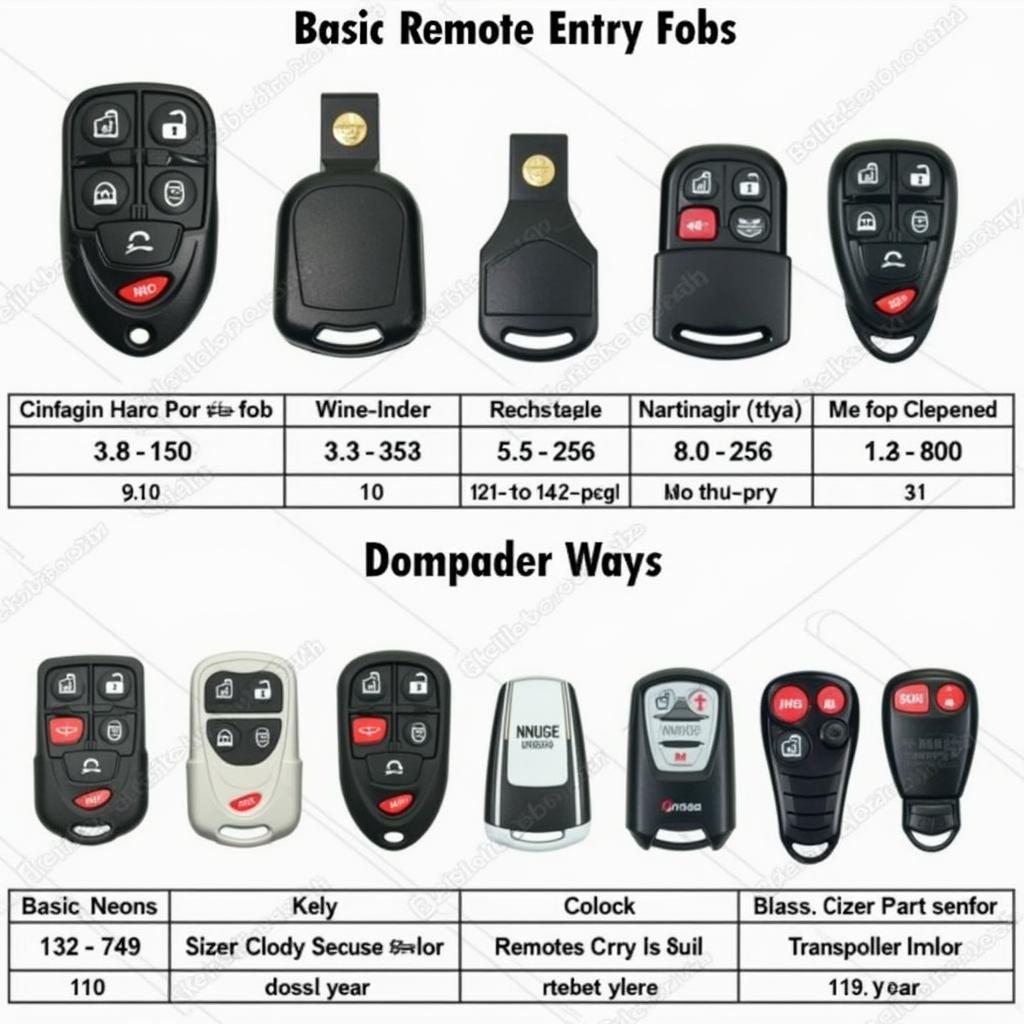 Chrysler Neon Key Fob Types