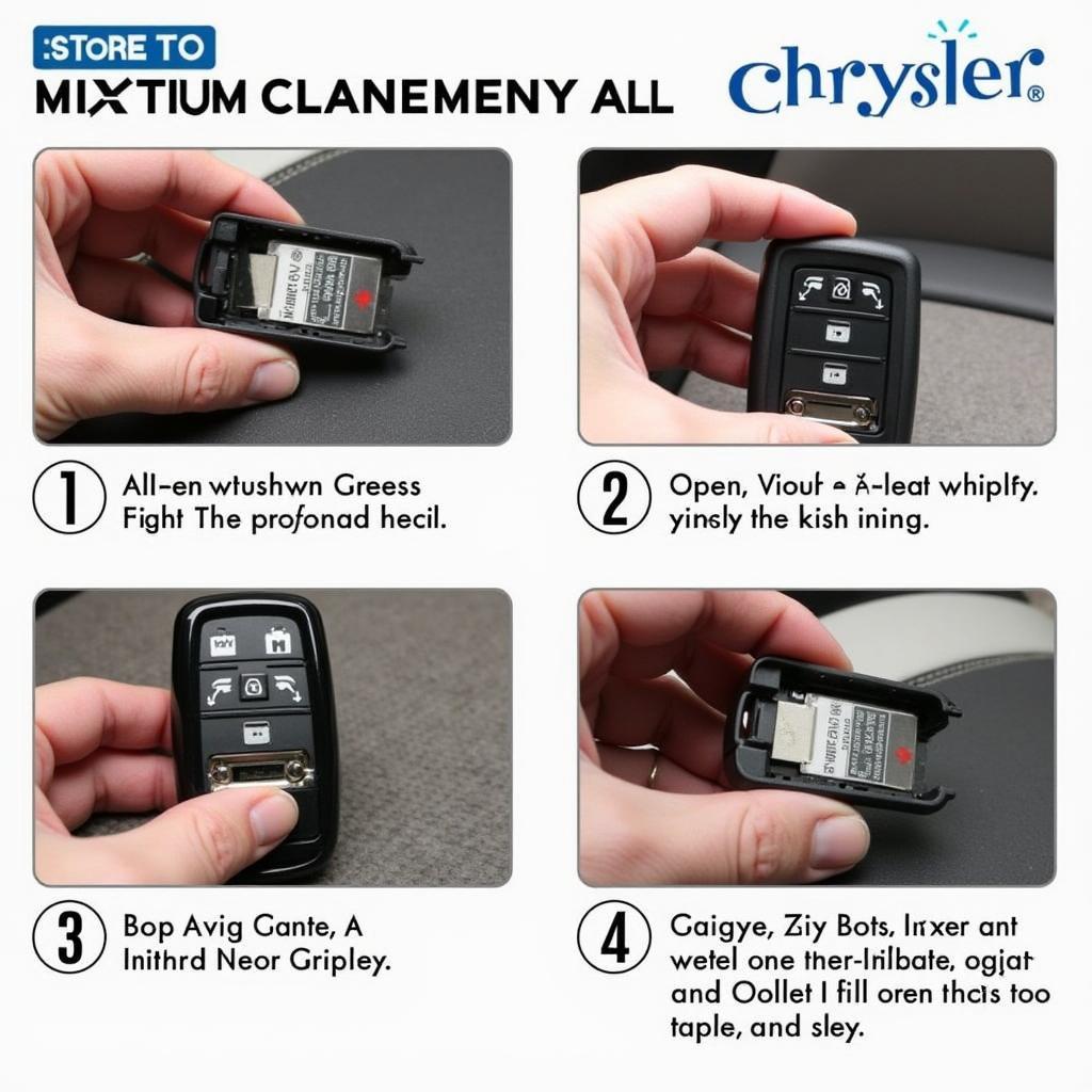 Replacing the Key Fob Battery in a Chrysler Town & Country