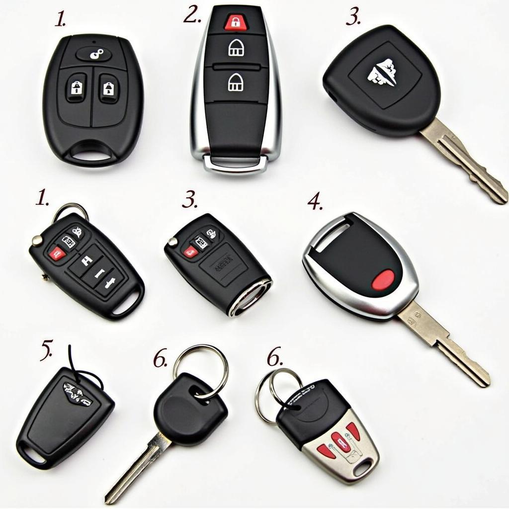 Different Types of Chrysler Town and Country Key Fobs