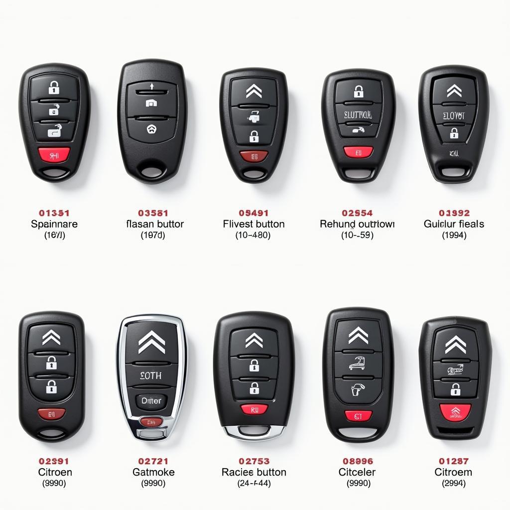 Citroen Key Fob Types