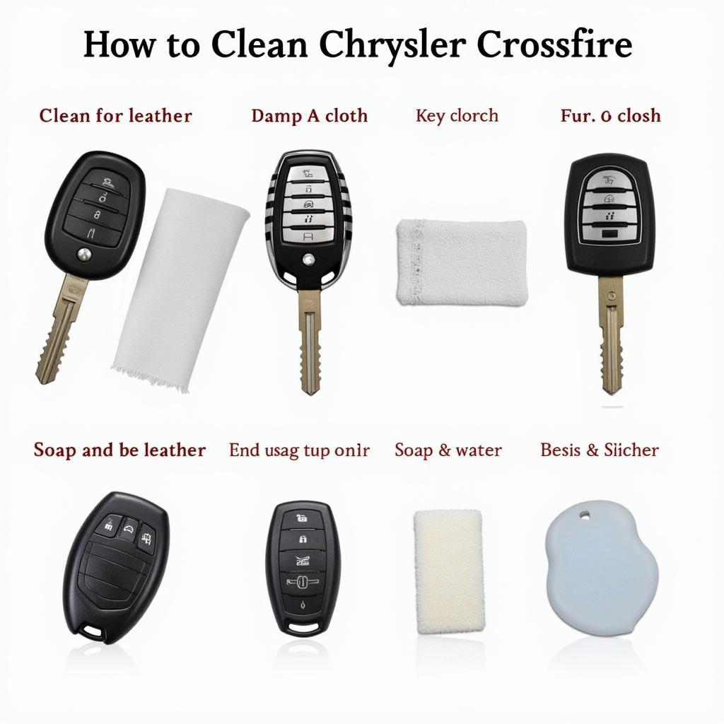 Cleaning a Chrysler Crossfire Key Fob Cover