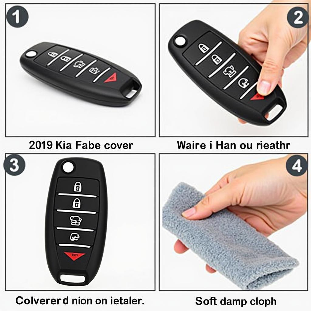 Cleaning a Kia Forte Key Fob Cover