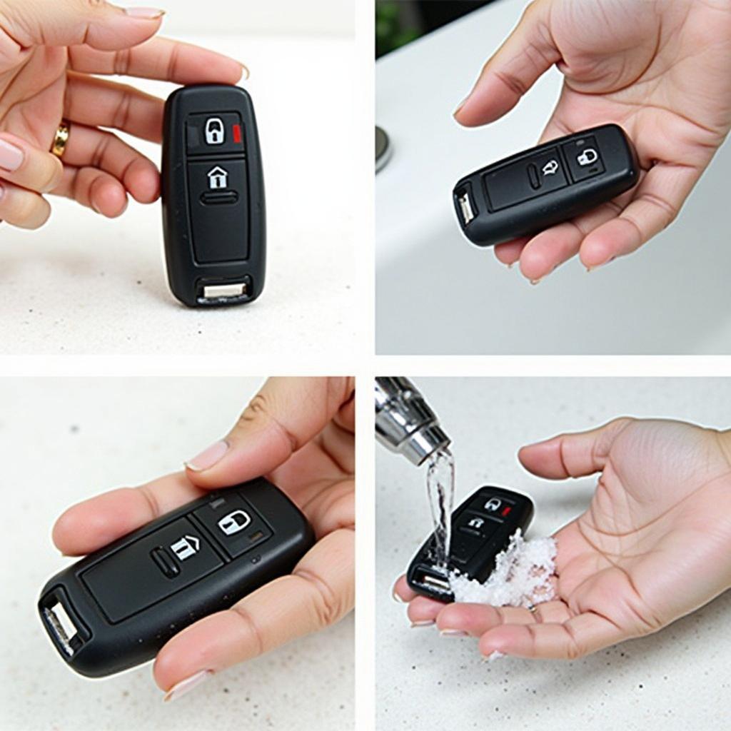 Cleaning Silicone Honda Two Button Key Fob Cover