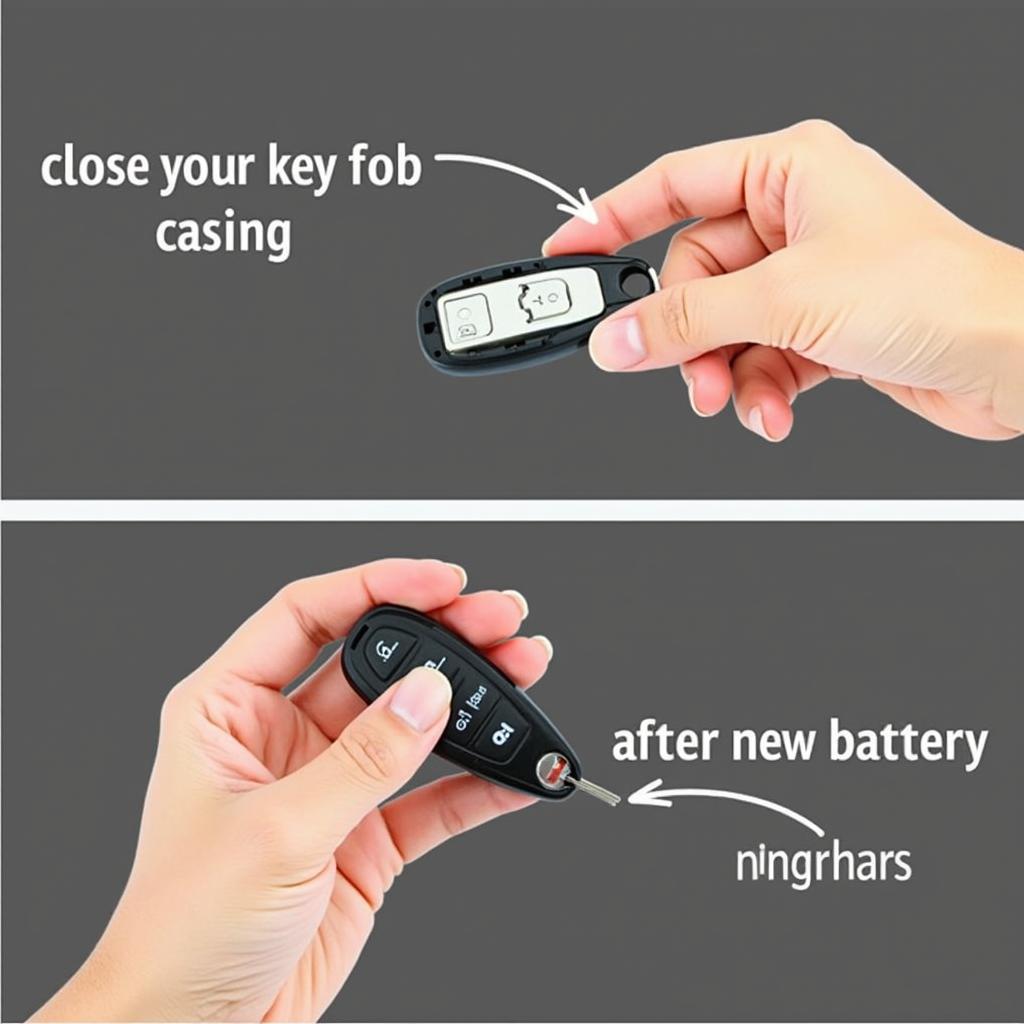 Closing 2015 Chrysler 200 Key Fob After Battery Replacement