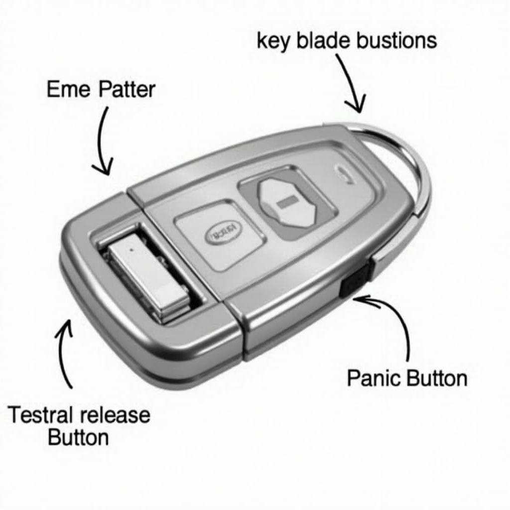 2007 Mercedes-Benz CLS550 Key Fob Components