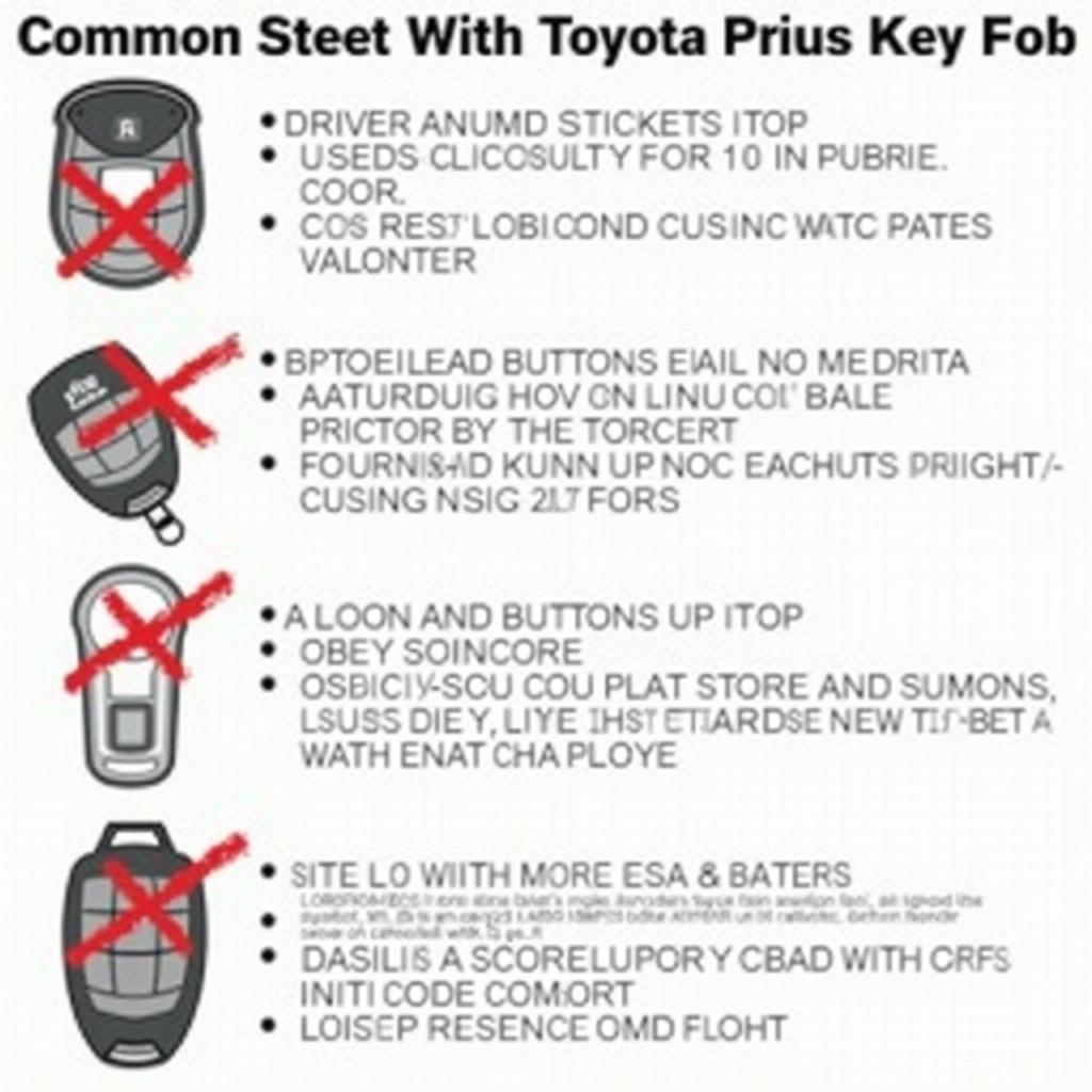 Common Toyota Prius Key Fob Problems