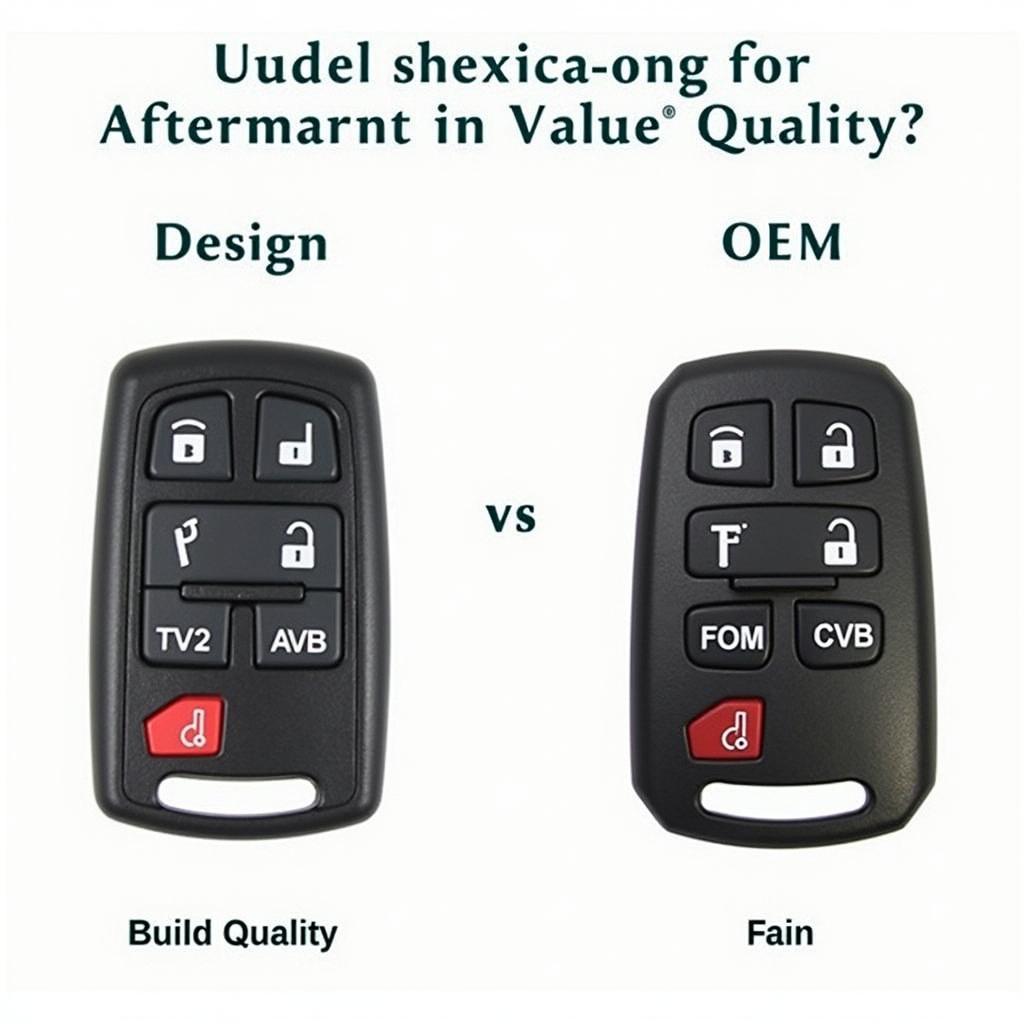 Comparing Aftermarket and OEM Chevy Key Fobs