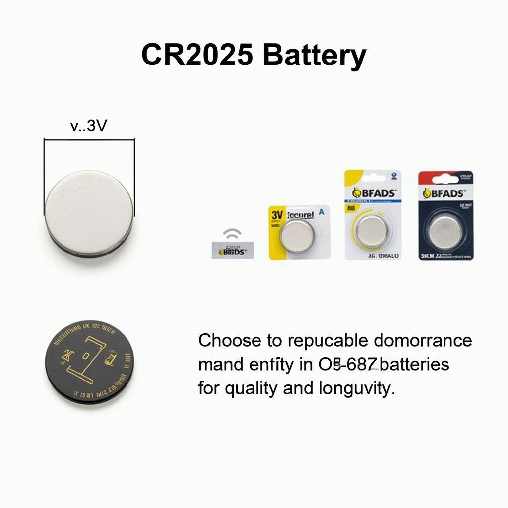 CR2025 Battery Specifications and Dimensions