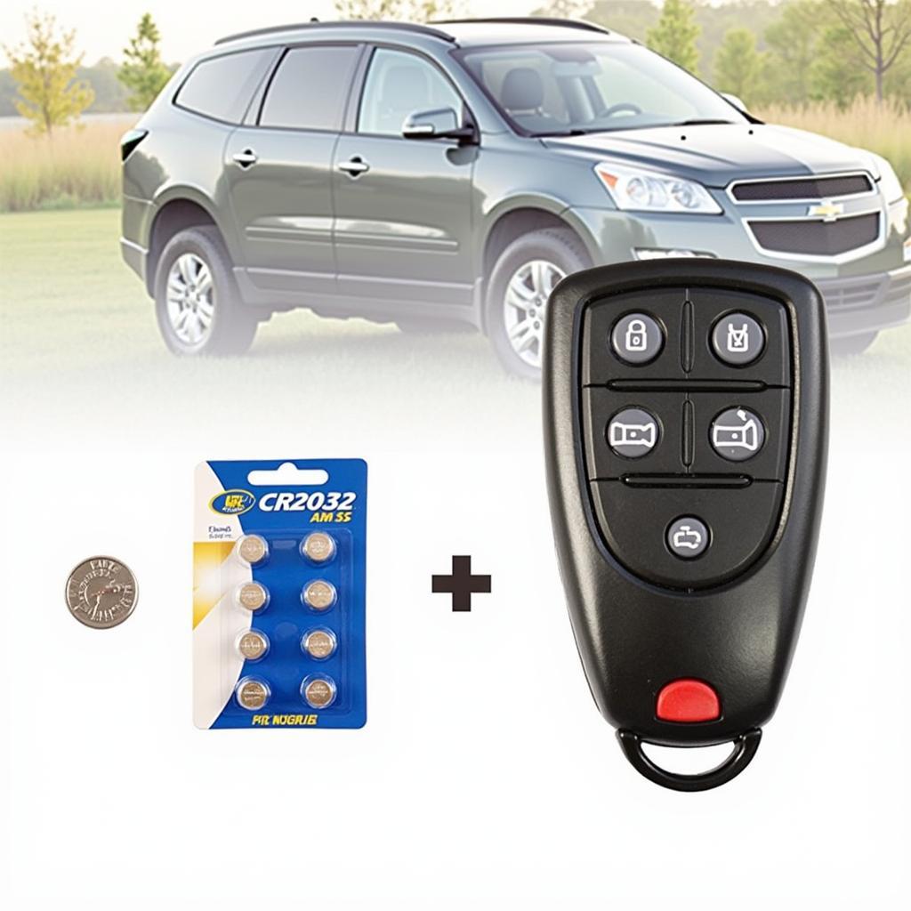 CR2032 Battery for Chevy Traverse Key Fob